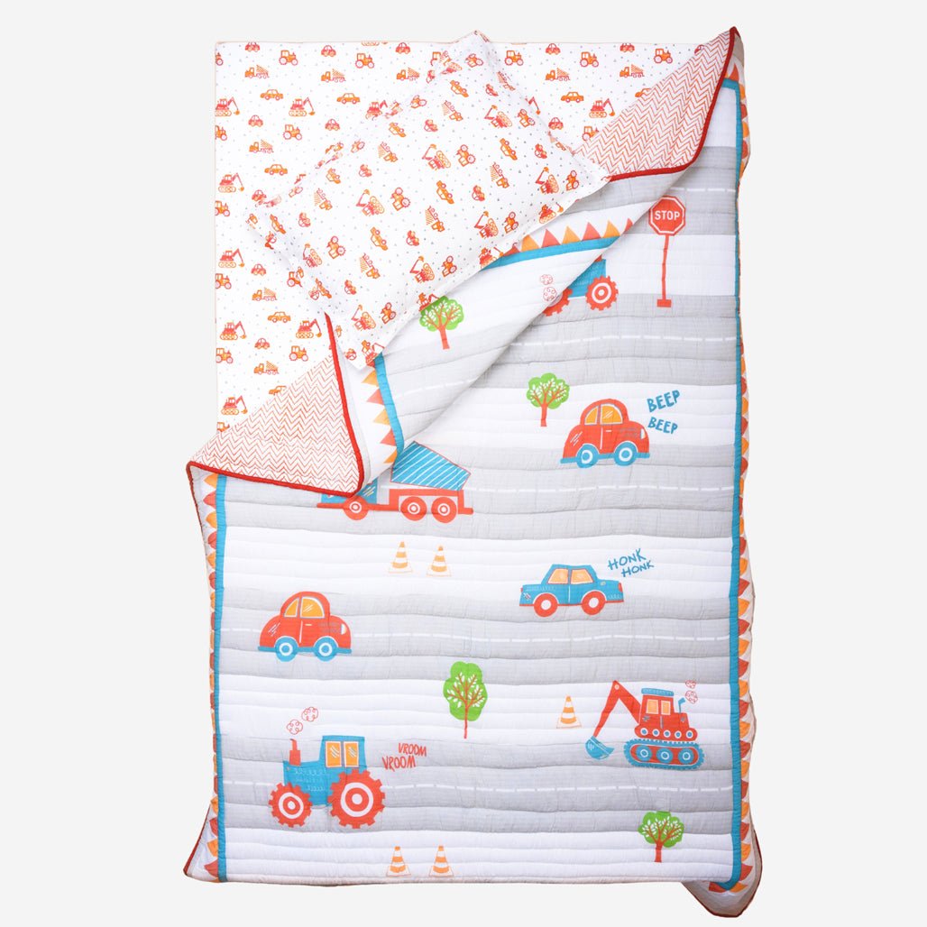 Vehicles 1 PC Cotton Muslin AC Quilt Blanket Wrap