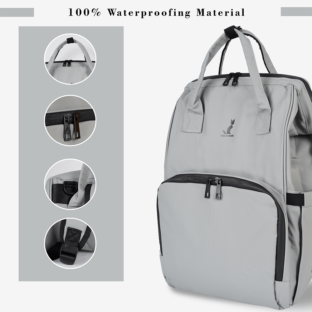 Happy Bear Diaper Bag with Laptop Compartment Multifunctional Travel Blue