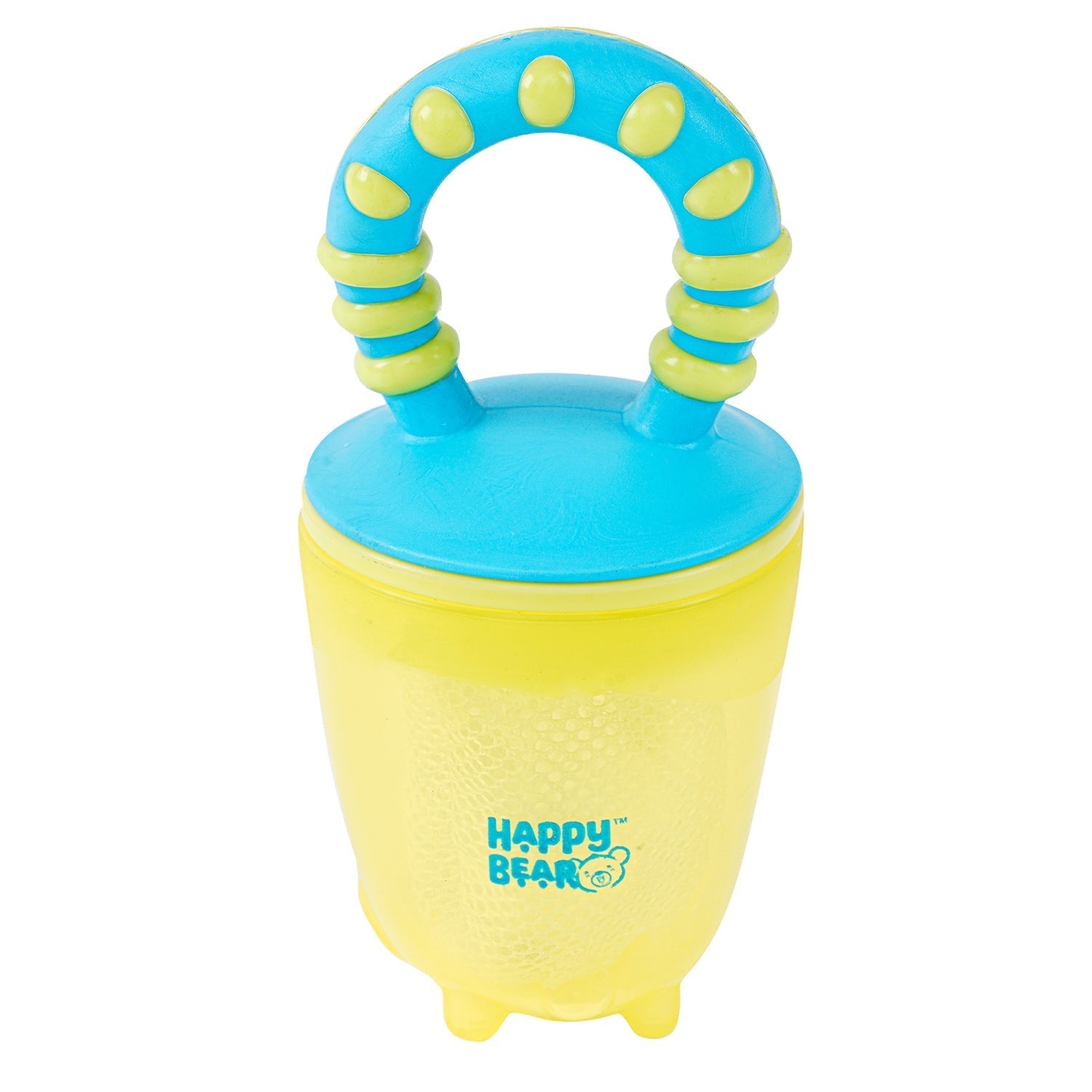 Happy Bear Yellow With Red Fruit Feeder With Extra Mesh For Babies