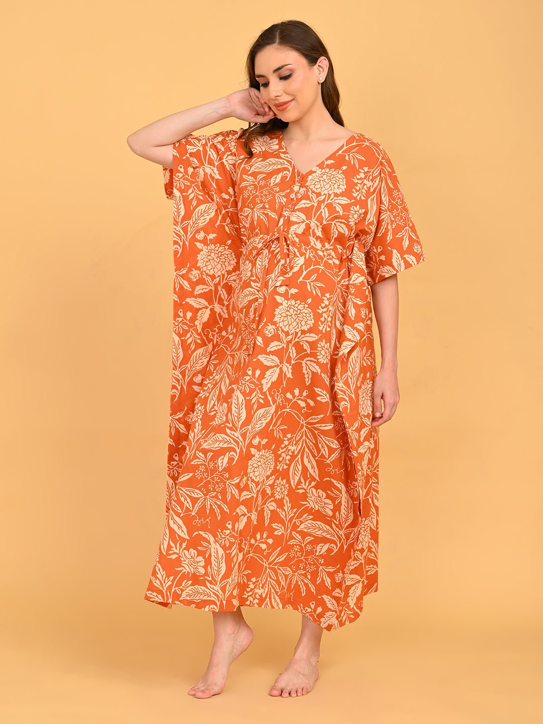  Happy Hues Maternity and Nursing Kaftan Nighty Multi