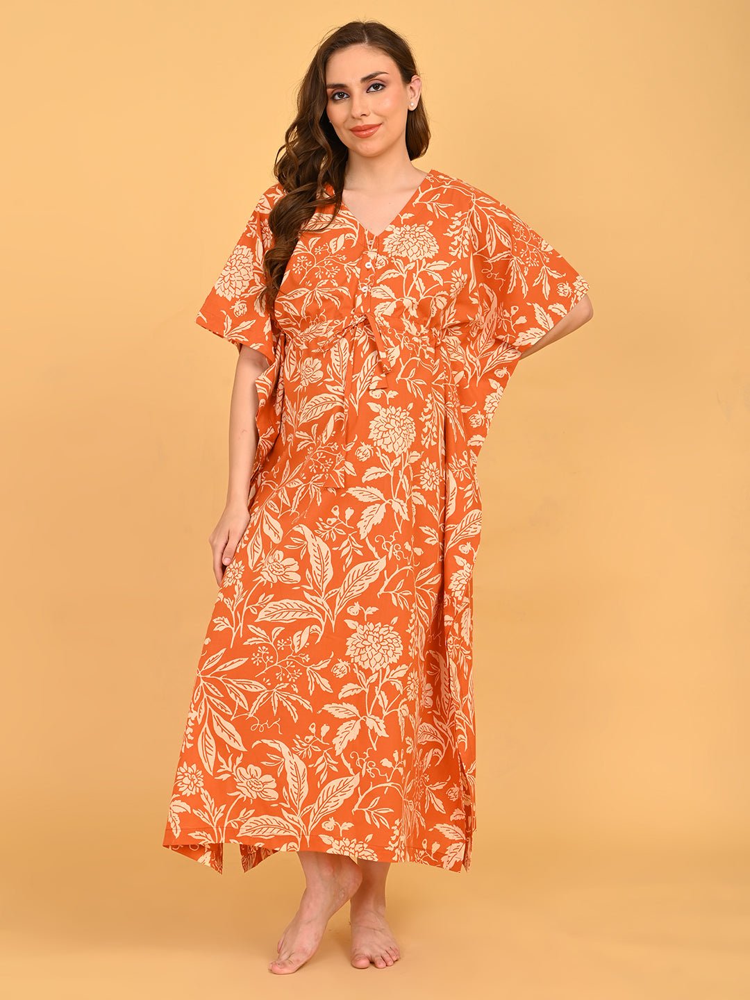  Happy Hues Maternity and Nursing Kaftan Nighty Multi
