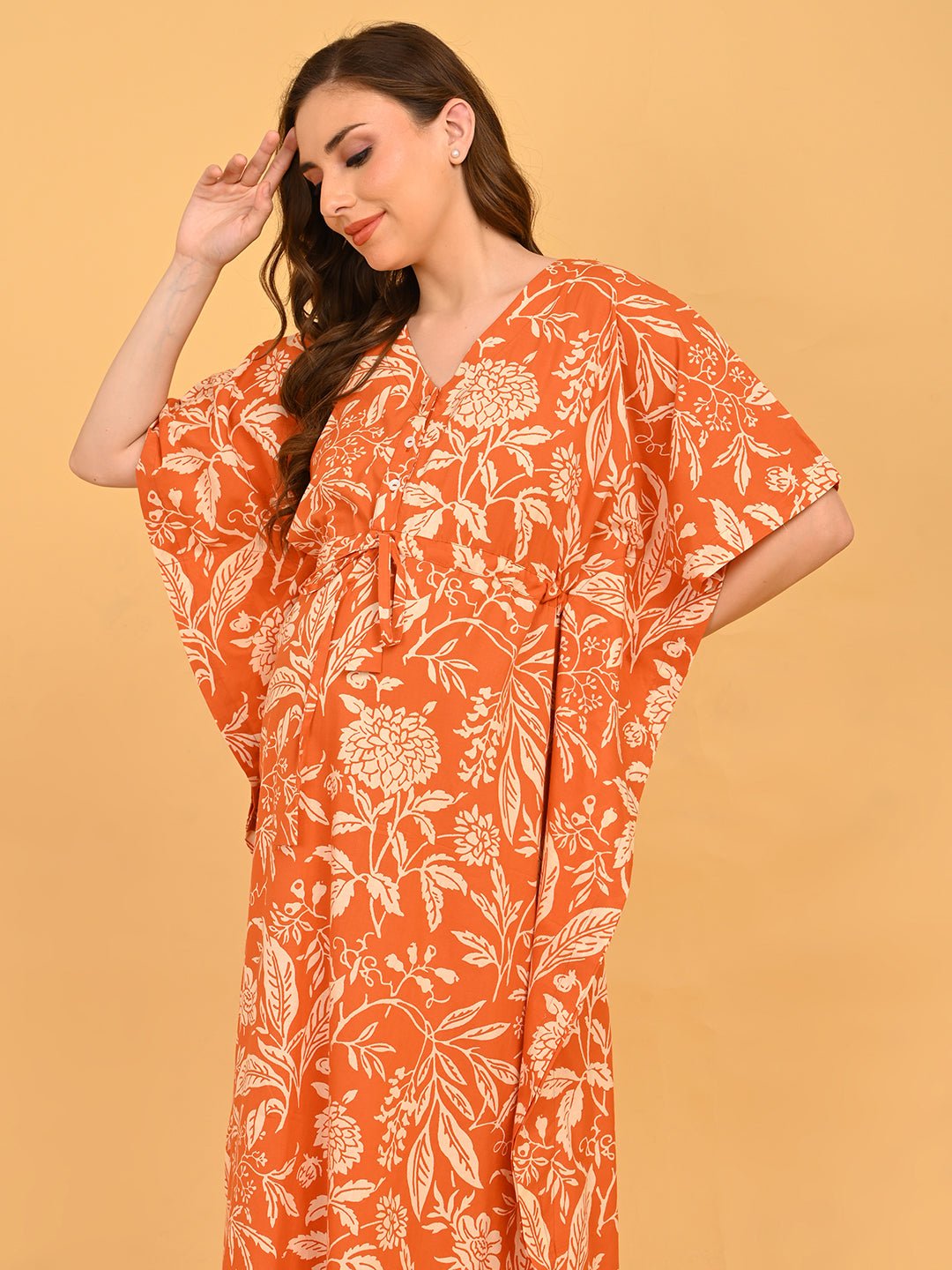  Happy Hues Maternity and Nursing Kaftan Nighty Multi