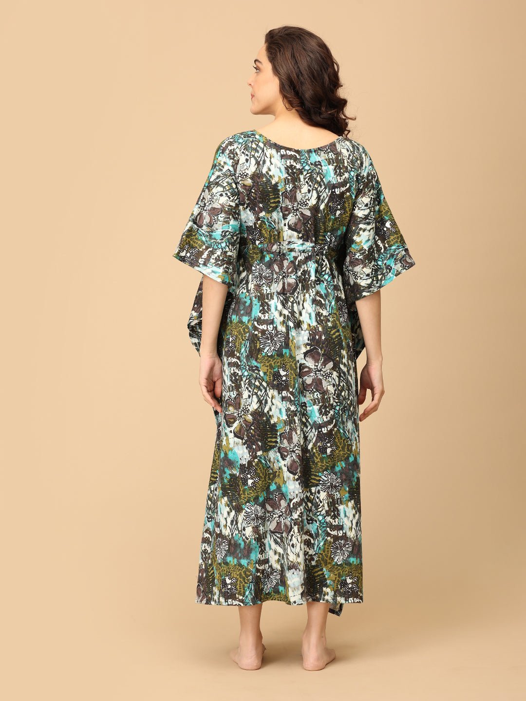  Harmony Wrap Maternity and Nursing Kaftan Nighty Multi