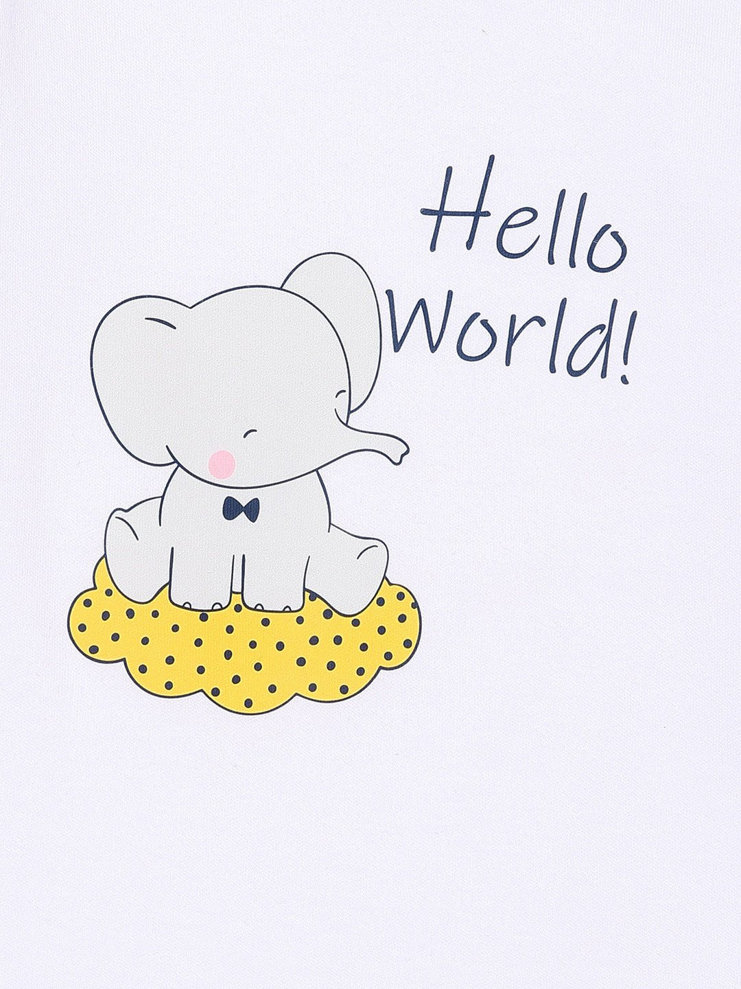  Hello World Baby Onesie White 11.81x7.87x0.39in 0.22lb