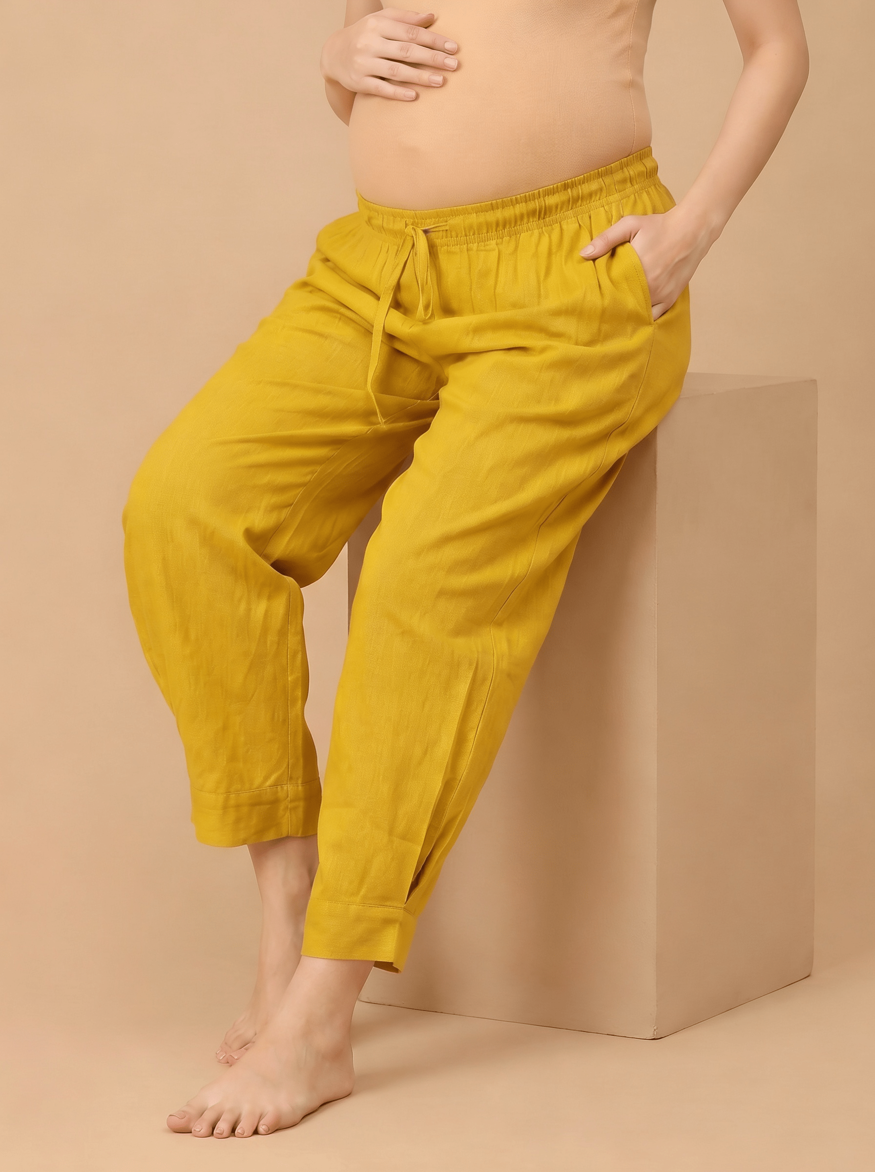  Hello Yellow Maternity Lounge Pants Yellow