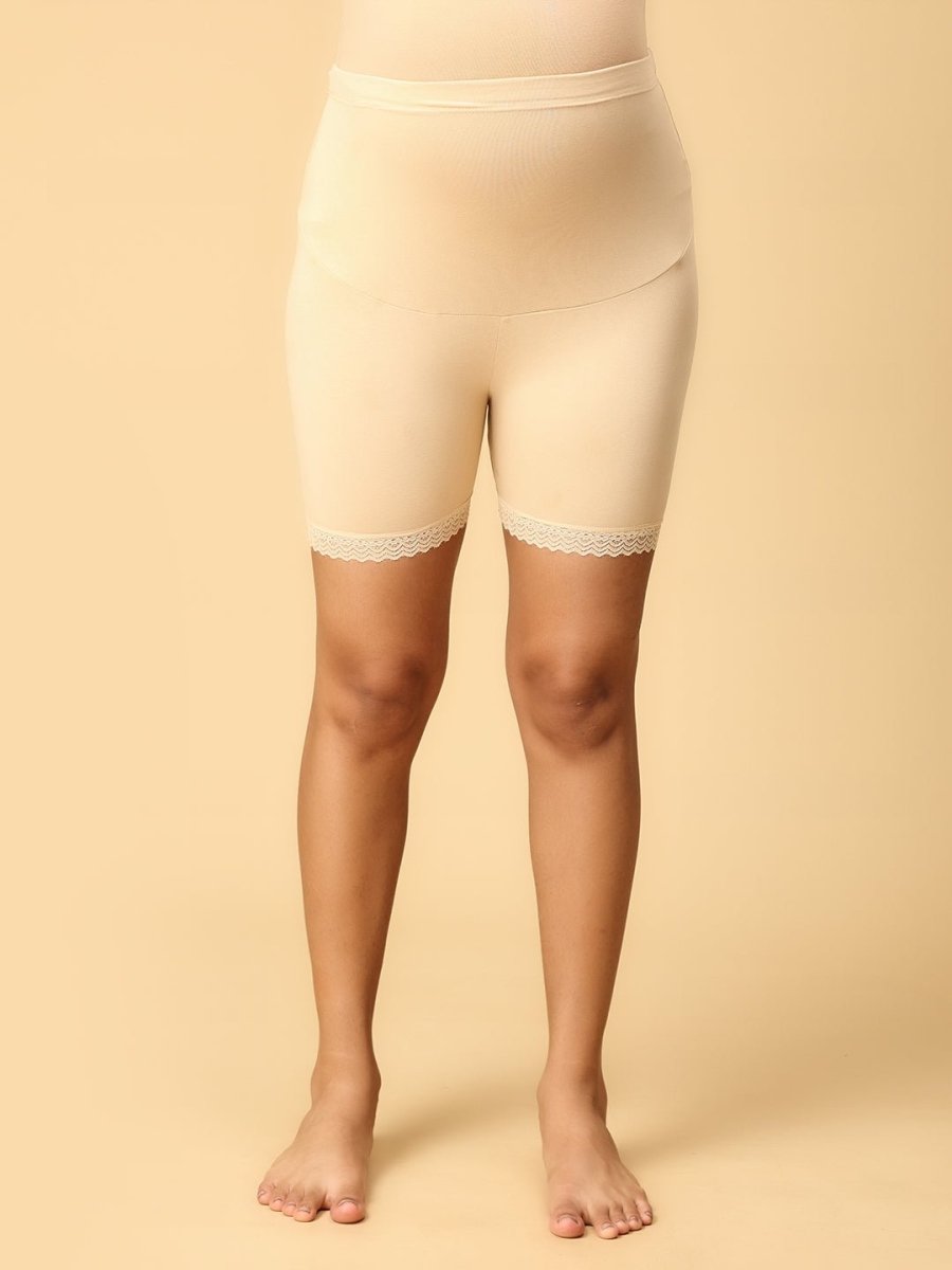  High Waist Mama Boyshort Beige