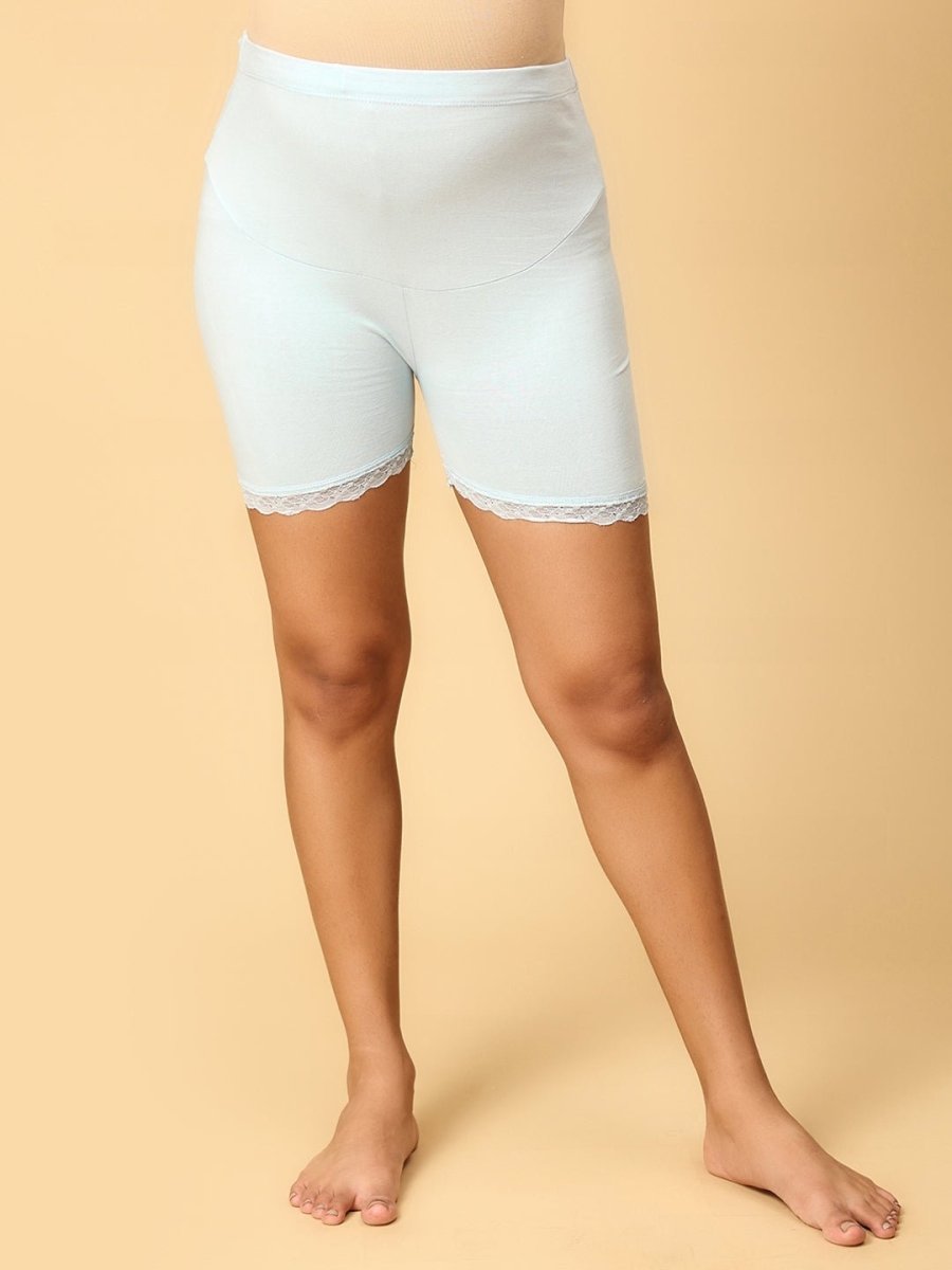  High Waist Mama Boyshort Sky Blue