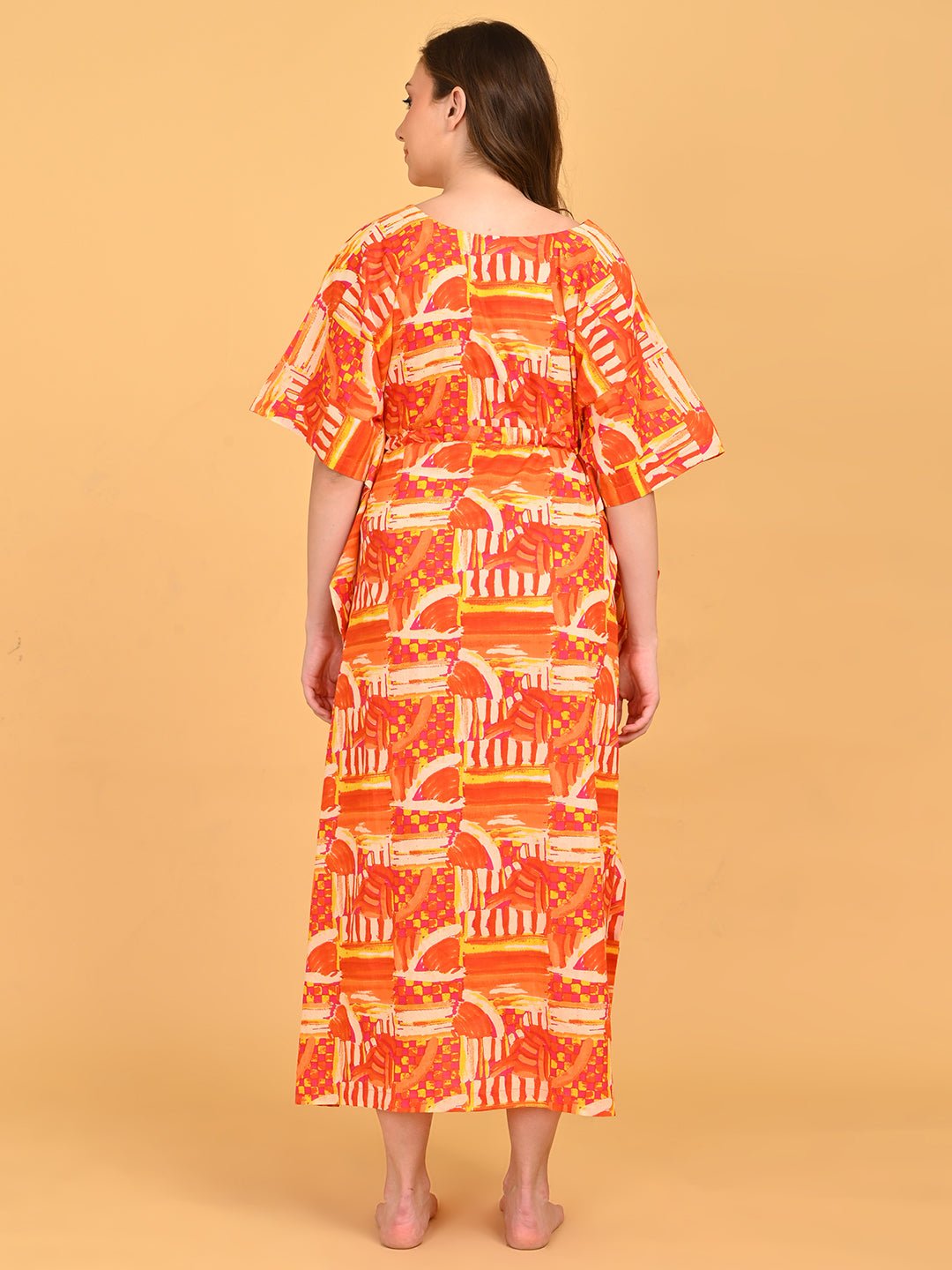  Hues & Honey Maternity and Nursing Kaftan Nighty Multi
