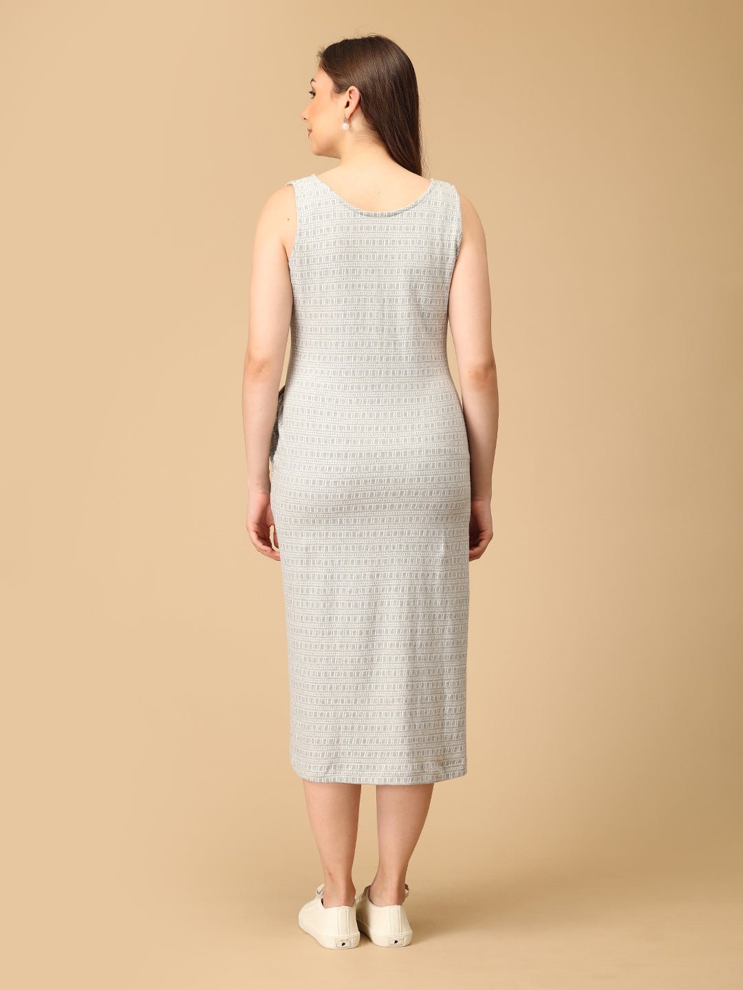 In Line With You Maternity and Nursing Dress Multi