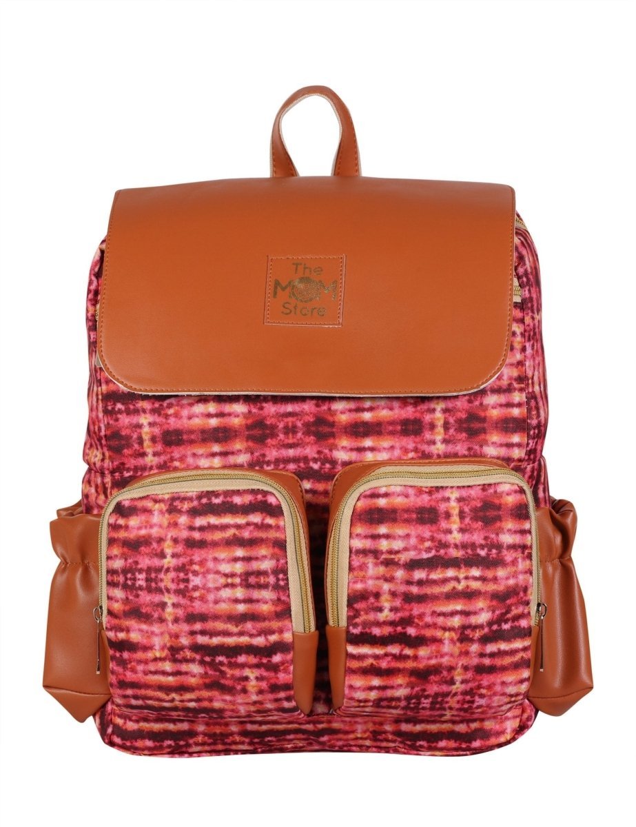  Indie Collection Scarlet Rain Diaper Bag Pink Waterproof Backpack