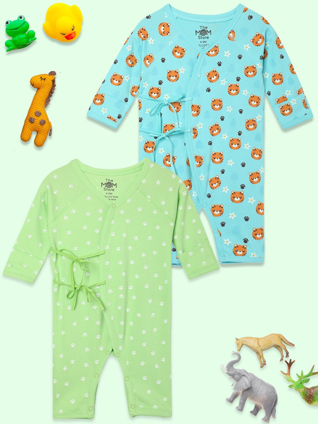  Color Rush Infant Jabla Style Romper Combo 2-Pack