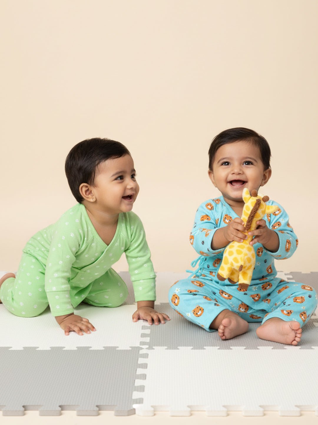  Color Rush Infant Jabla Style Romper Combo 2-Pack