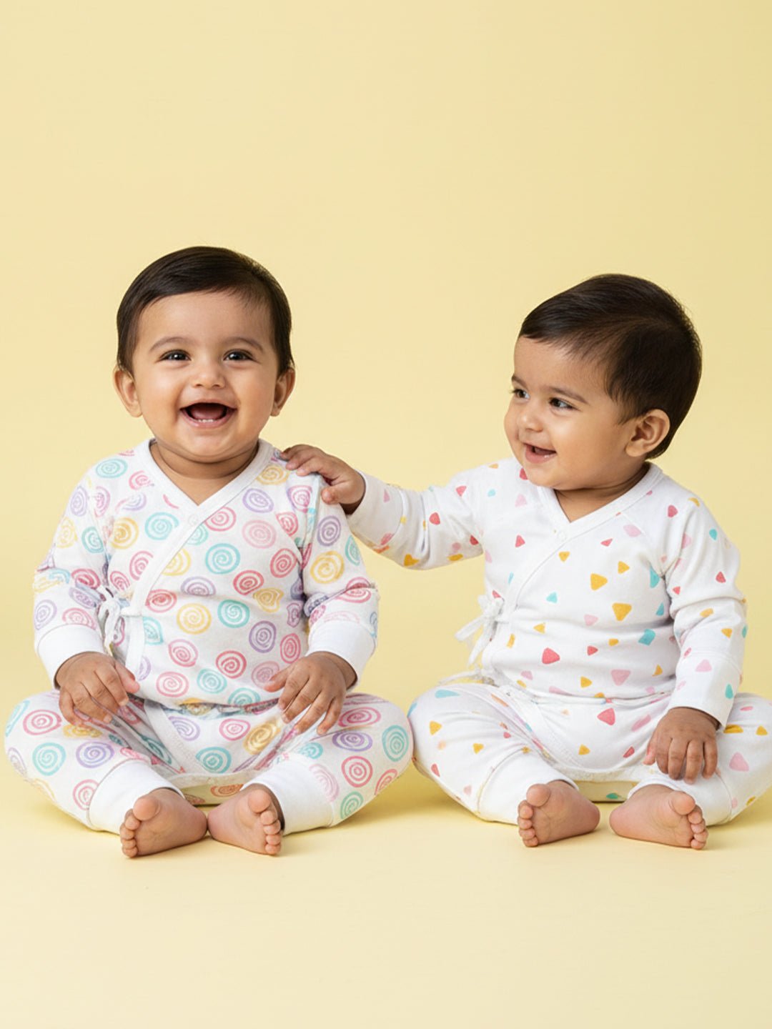  Print Party Infant Jabla Style Romper Combo 2-Pack