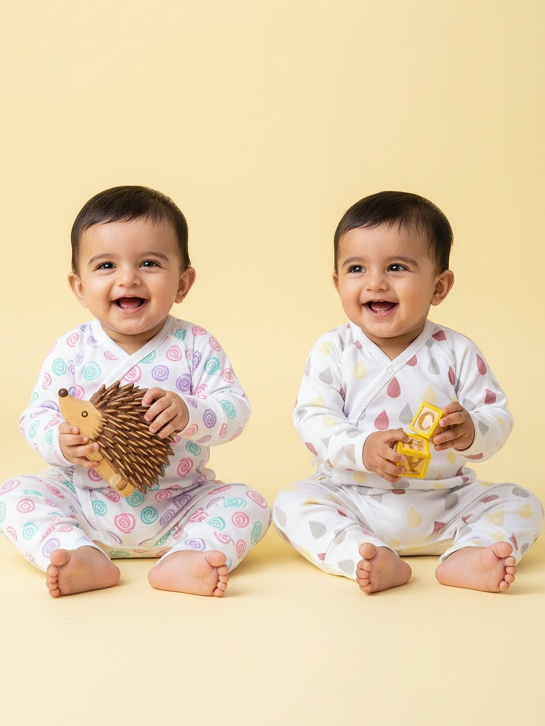 Print Party Infant Jabla Style Romper Combo 2-Pack