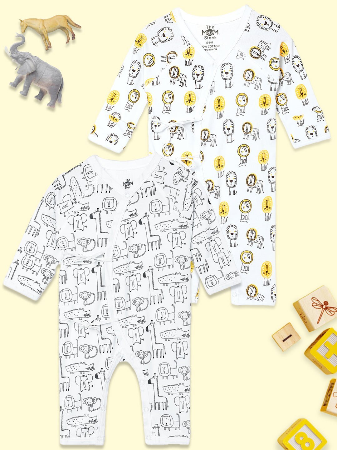  Wild Wonders Infant Jabla Style Romper Combo 2-Pack