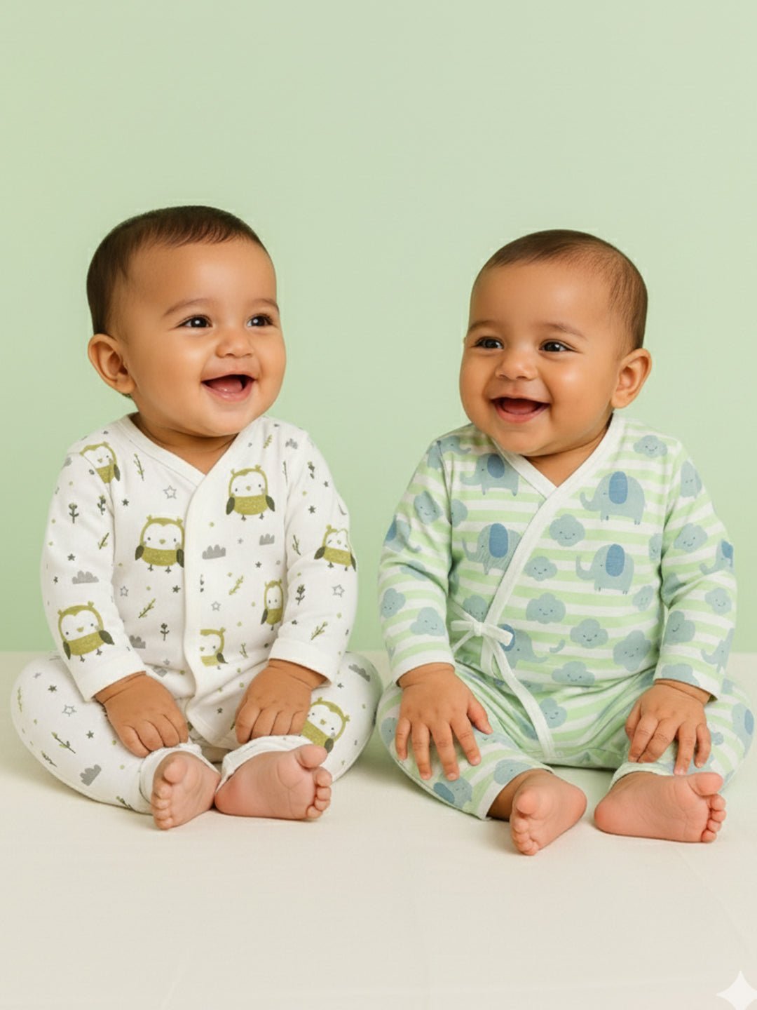  Wild Wonders Infant Jabla Style Romper Combo 2-Pack