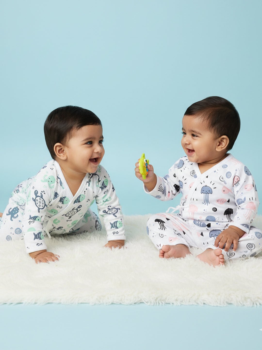  Wild Wonders Infant Jabla Style Romper Combo 2-Pack