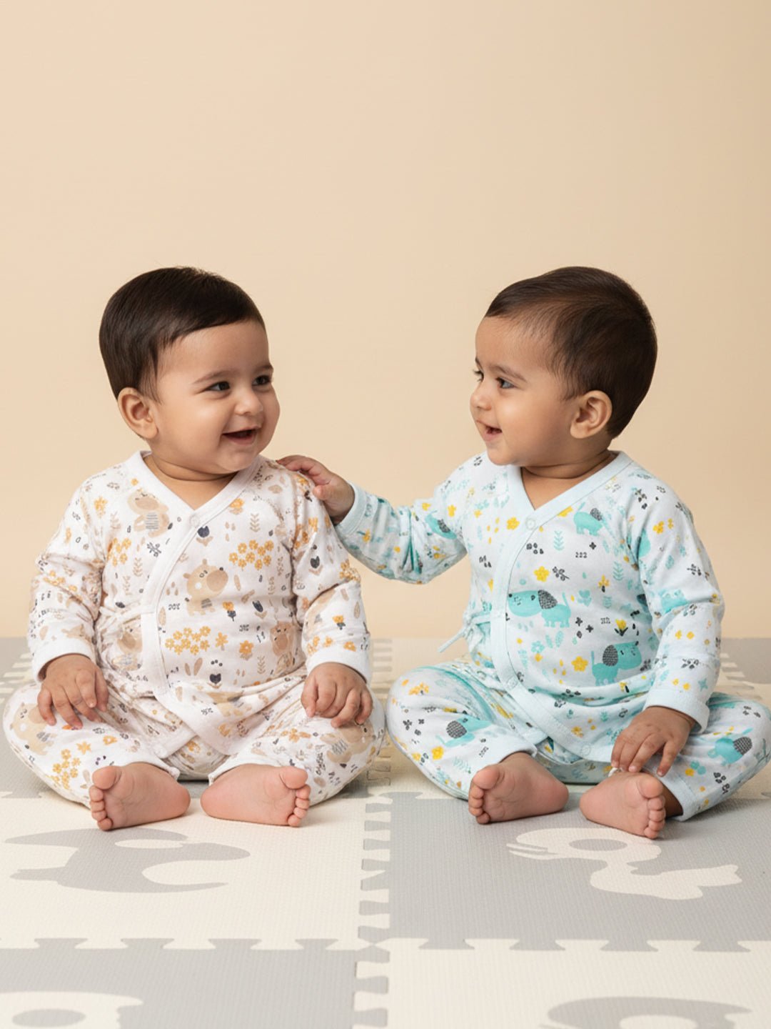  Wild Wonders Infant Jabla Style Romper Combo 2-Pack