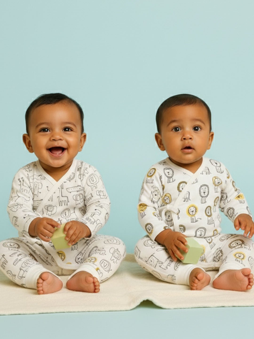  Wild Wonders Infant Jabla Style Romper Combo 2-Pack