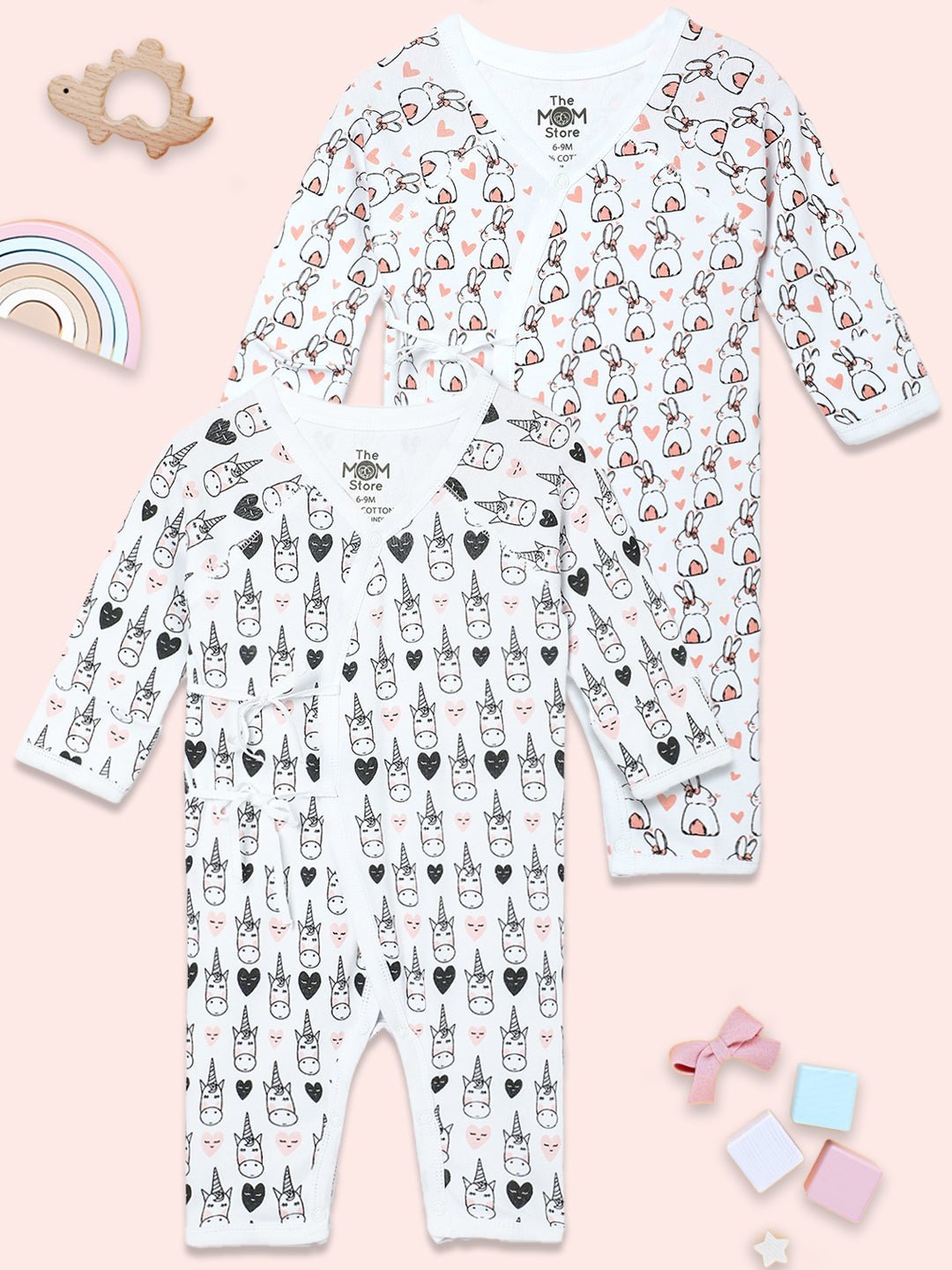  Wild Wonders Infant Jabla Style Romper Combo 2-Pack
