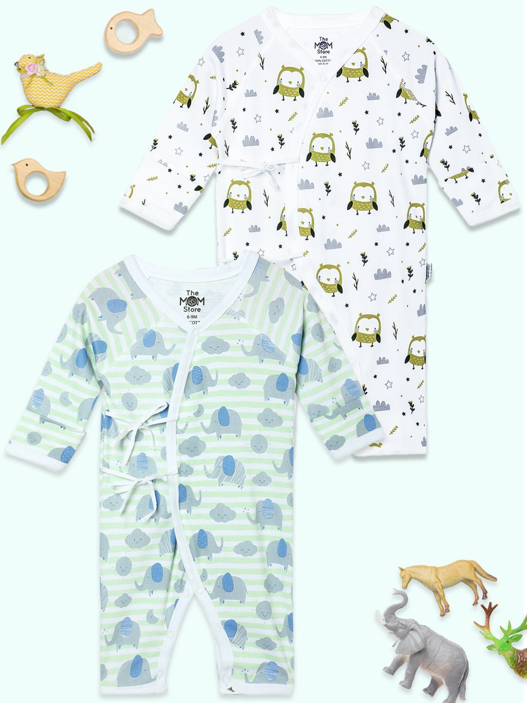  Wild Wonders Infant Jabla Style Romper Combo 2-Pack