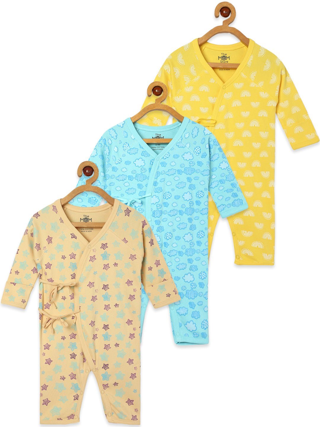  Color Rush Infant Jabla Style Romper Combo 3-Pack
