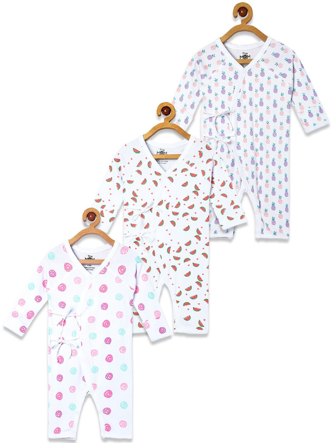 Print Party Infant Jabla Style Romper Combo 3-Pack