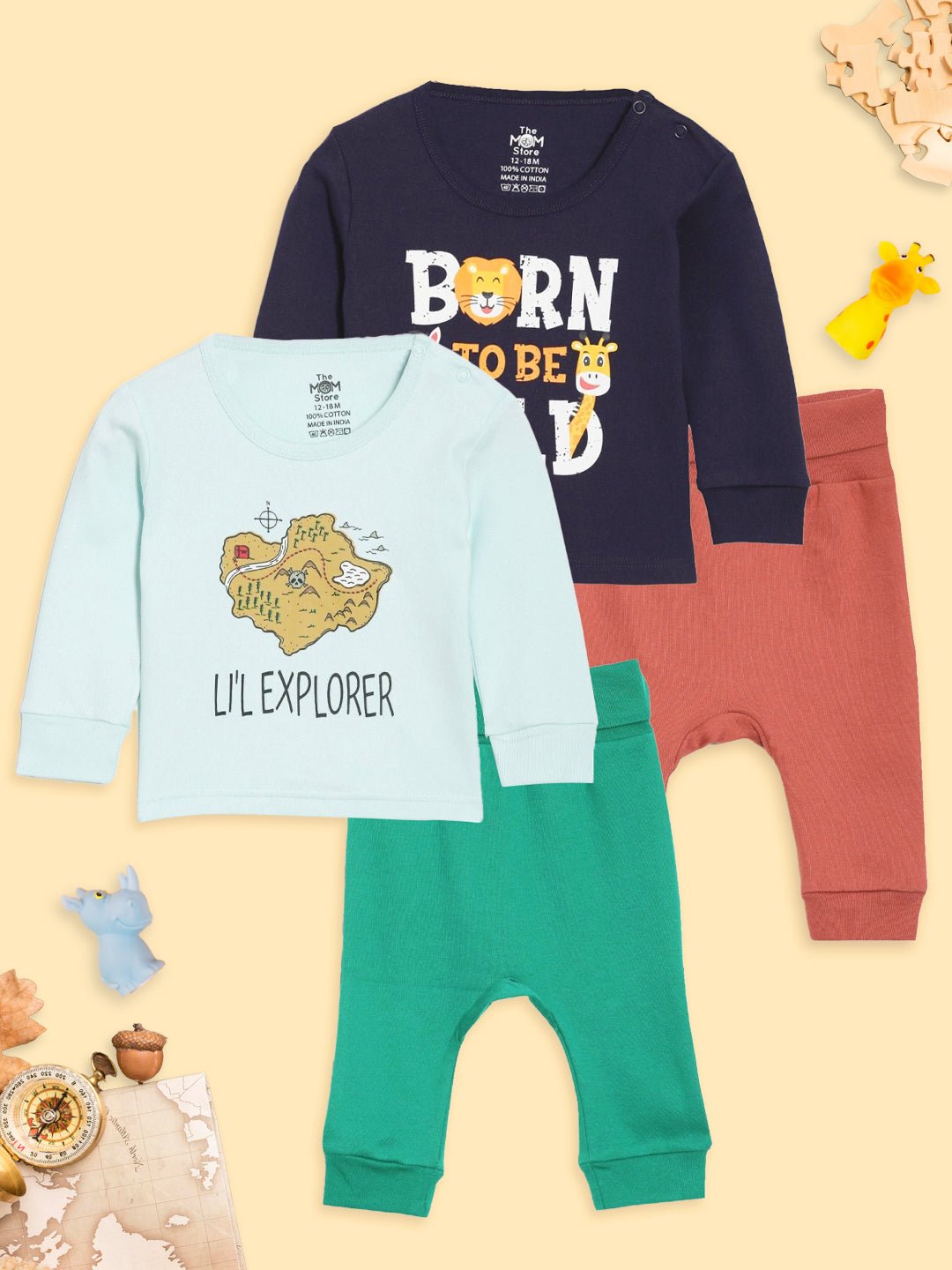  Born To Be Wild Little Explorer Infant Set Combo 2-Pack