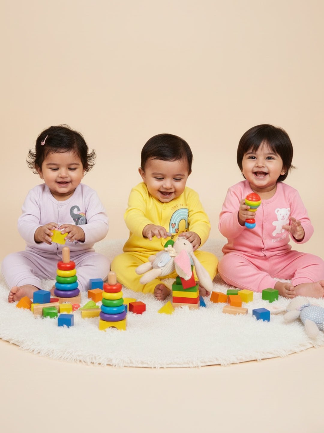  Time To Shine Keep Smiling & Beary Cute Infant Set 3-Pack