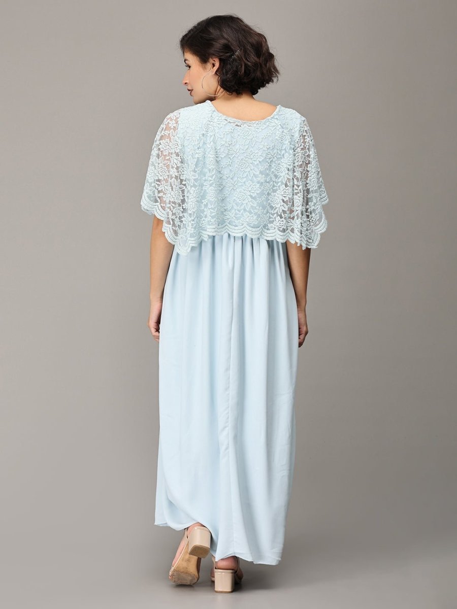  Infinity Blue-Yond Maternity and Nursing Gown Blue