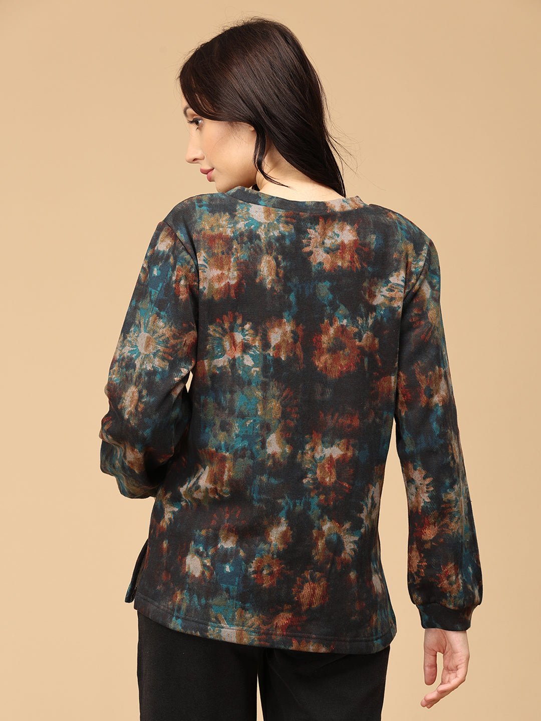  Ink-redible Waves Maternity and Nursing Sweatshirt Multi