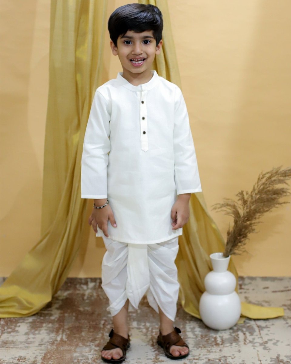 Ivory Elegance Dhoti Kurta Boys Set