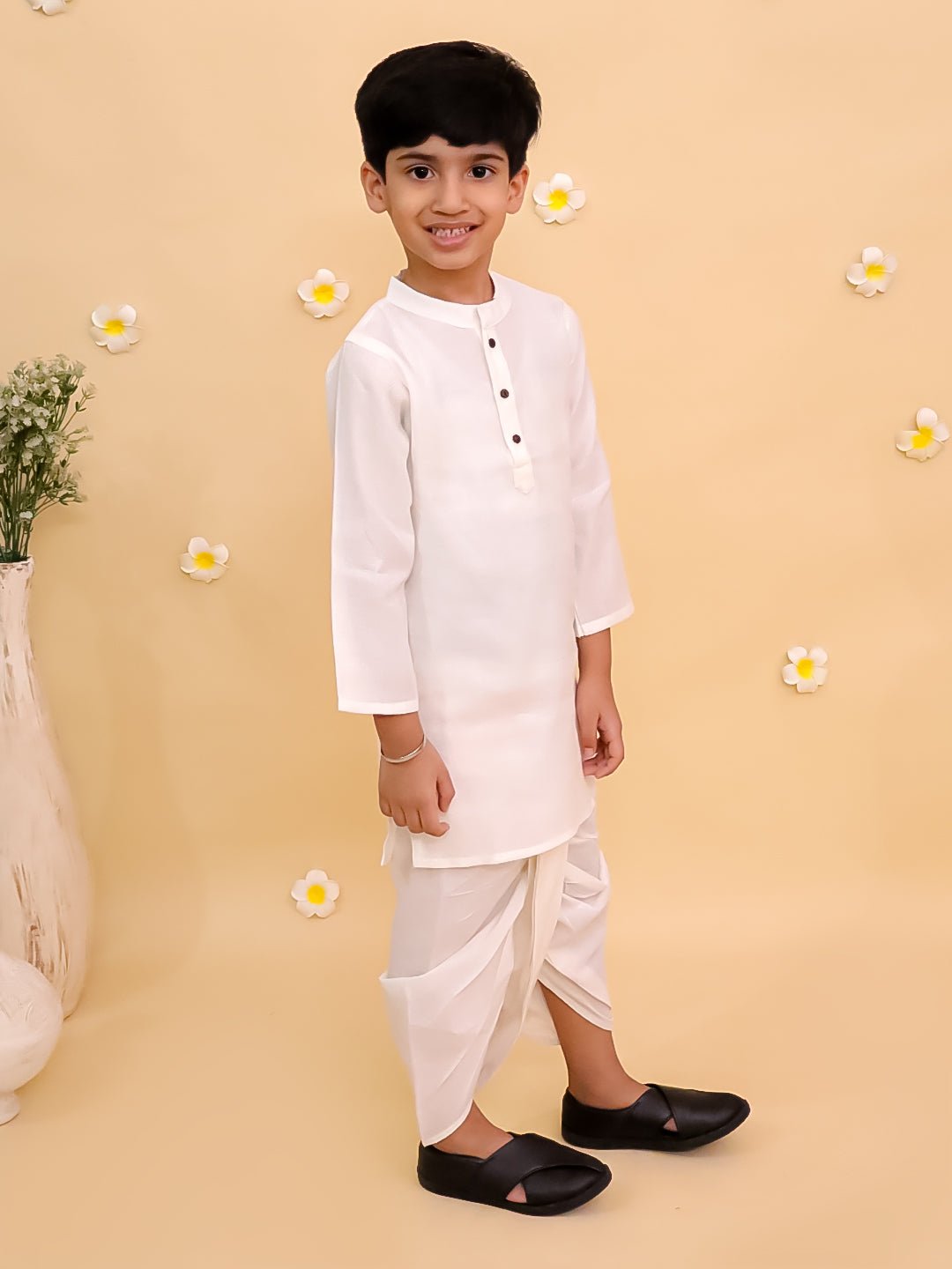 Ivory Elegance Dhoti Kurta Boys Set