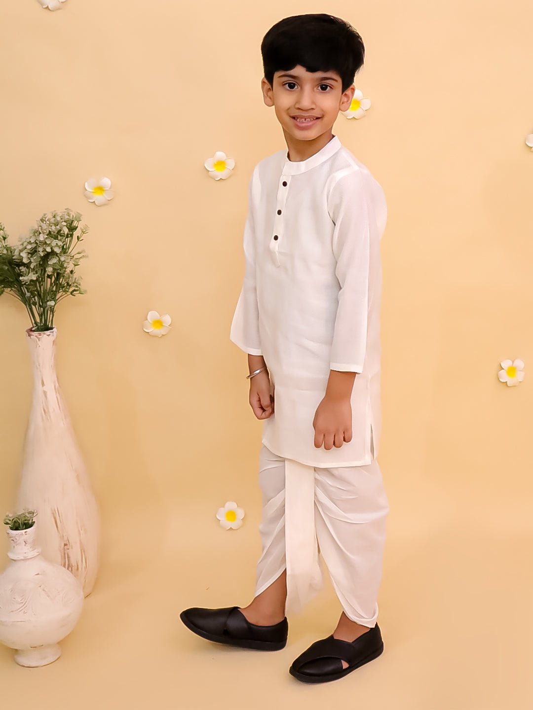 Ivory Elegance Dhoti Kurta Boys Set