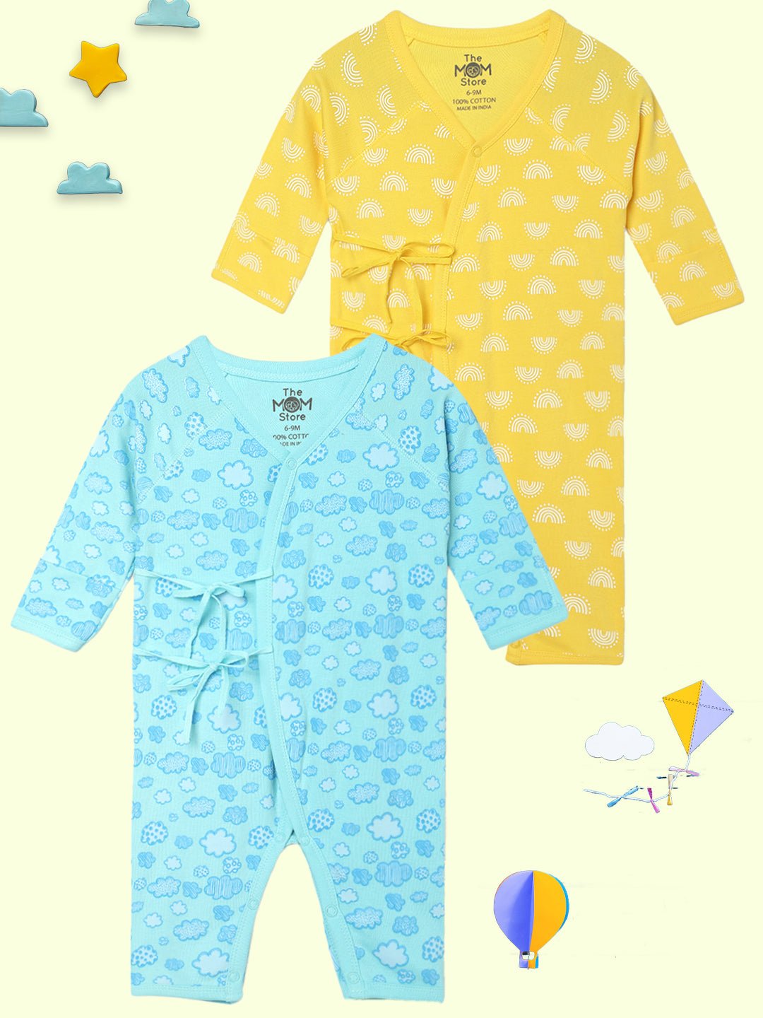  Color Rush Infant Jabla Style Romper Combo 2-Pack