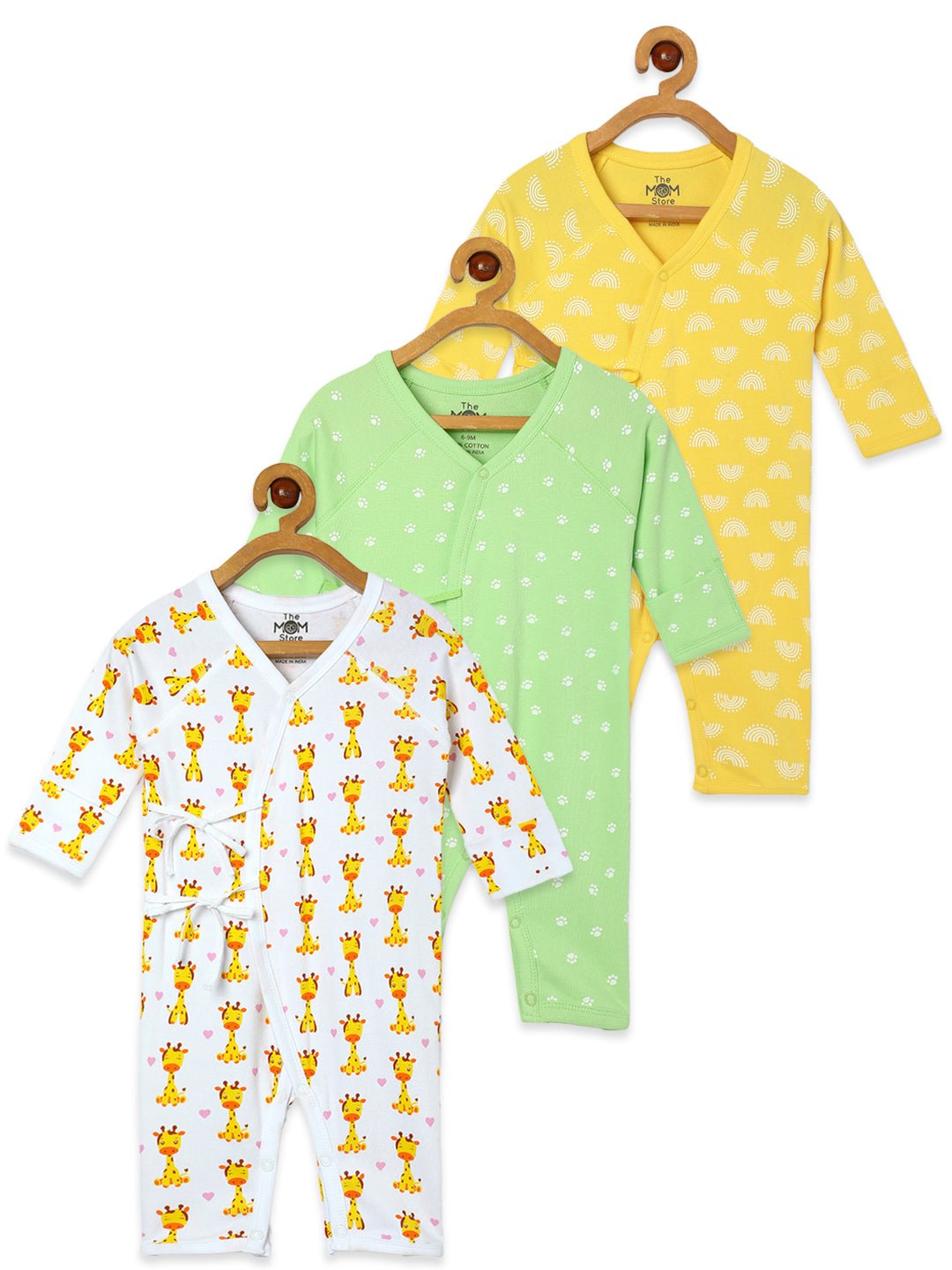  Color Rush Infant Jabla Style Romper Combo 3-Pack