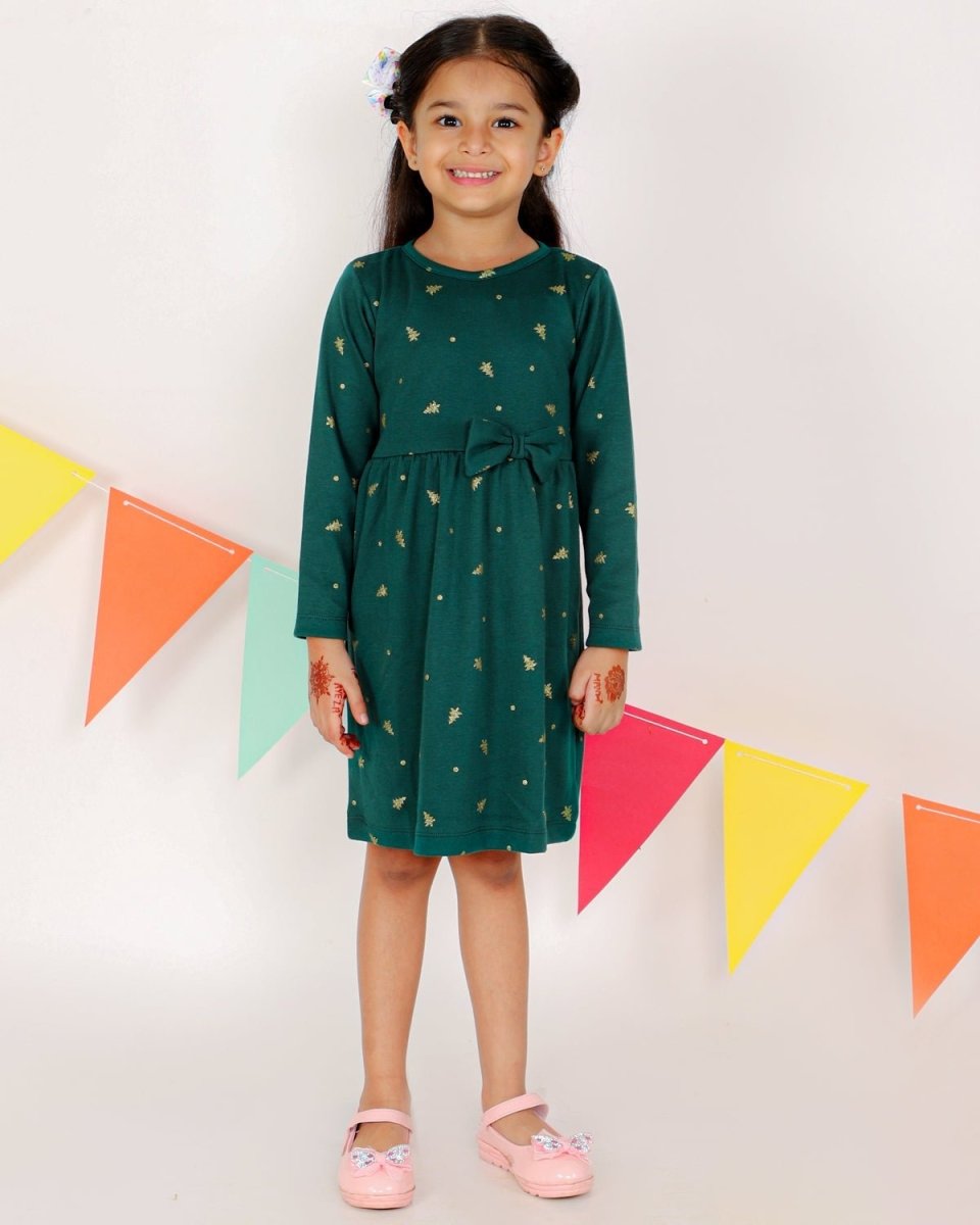 Jingle Jolly Girls Casual Dress
