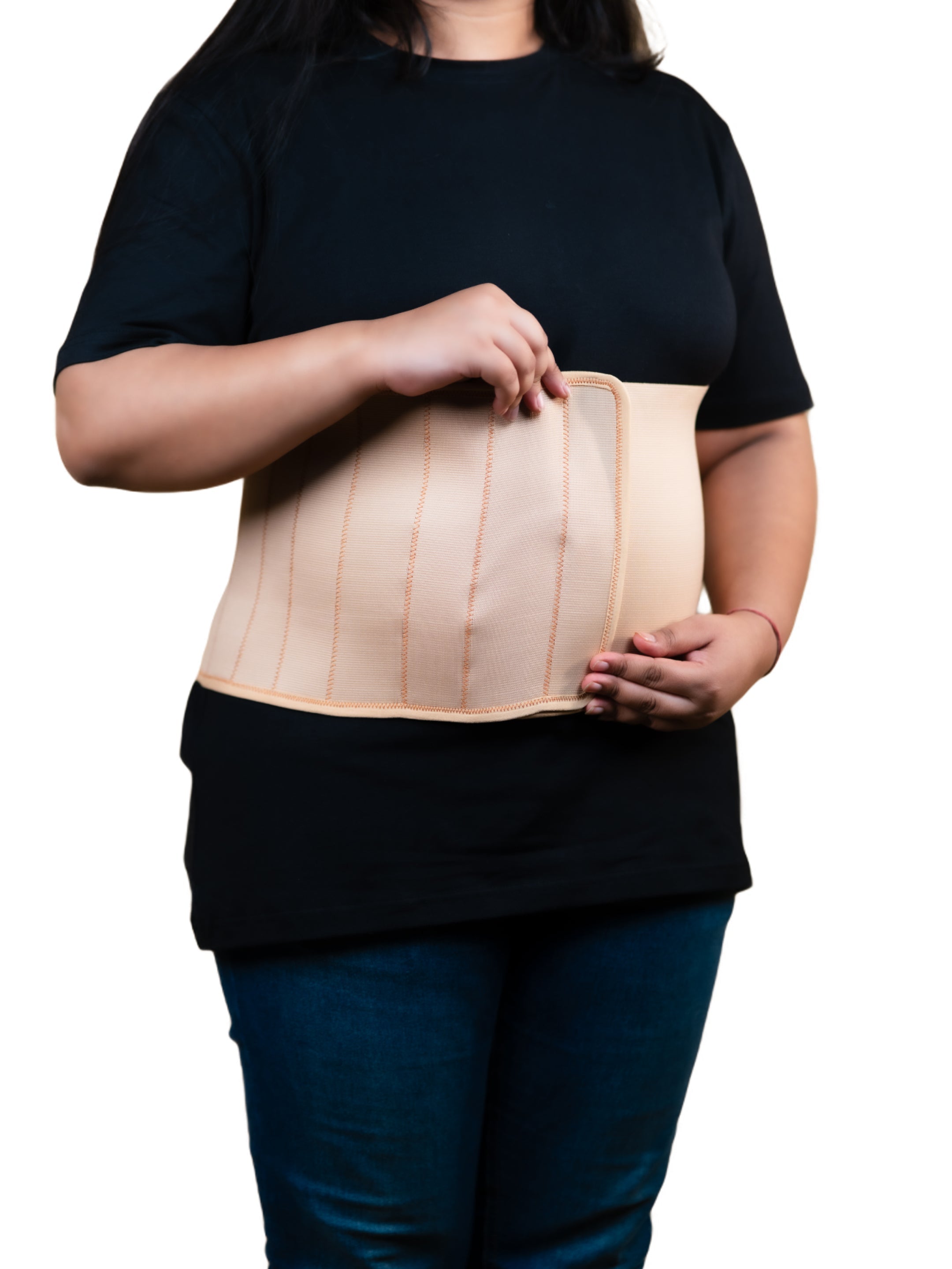 Juno Mom Abdominal Binder Stretchable Maternity Belly Belt White