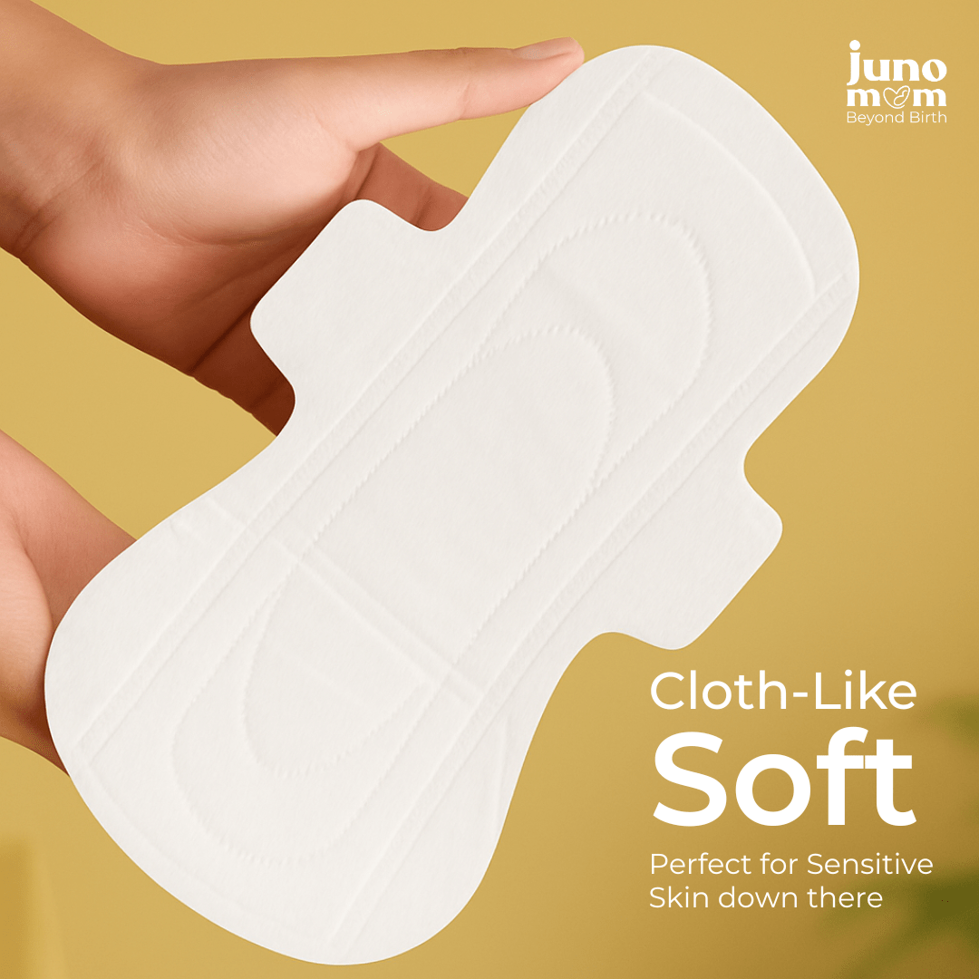Juno Mom Extra Care Essentials Ultra Absorbent Maternity Pads Grip Socks