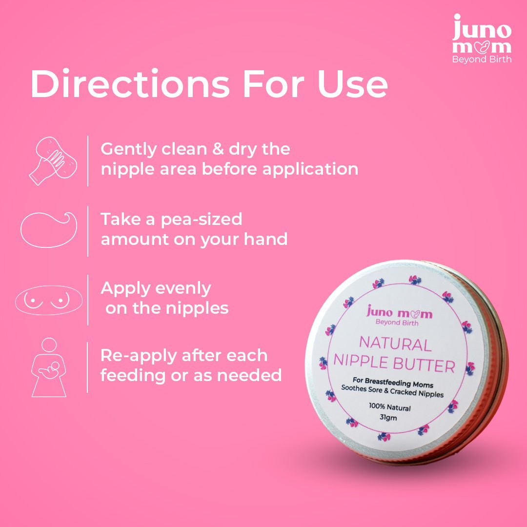 Juno Mom Natural Nipple Butter Moisturizing Cream 5.12x5.12x5.12in 2.65lb