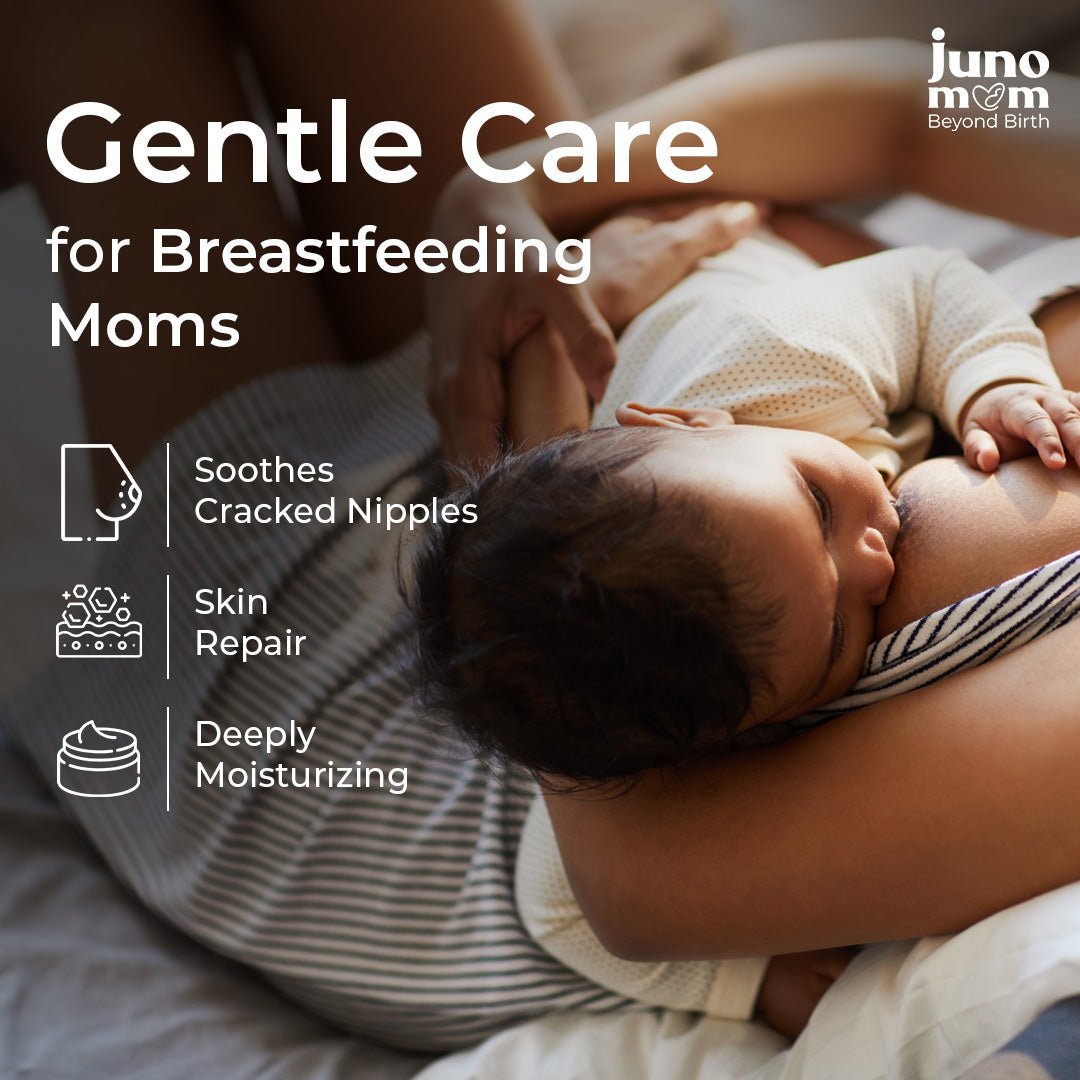 Juno Mom Natural Nipple Butter Fast-Absorbing Moisturizer 7 Natural Oils 2.65lb