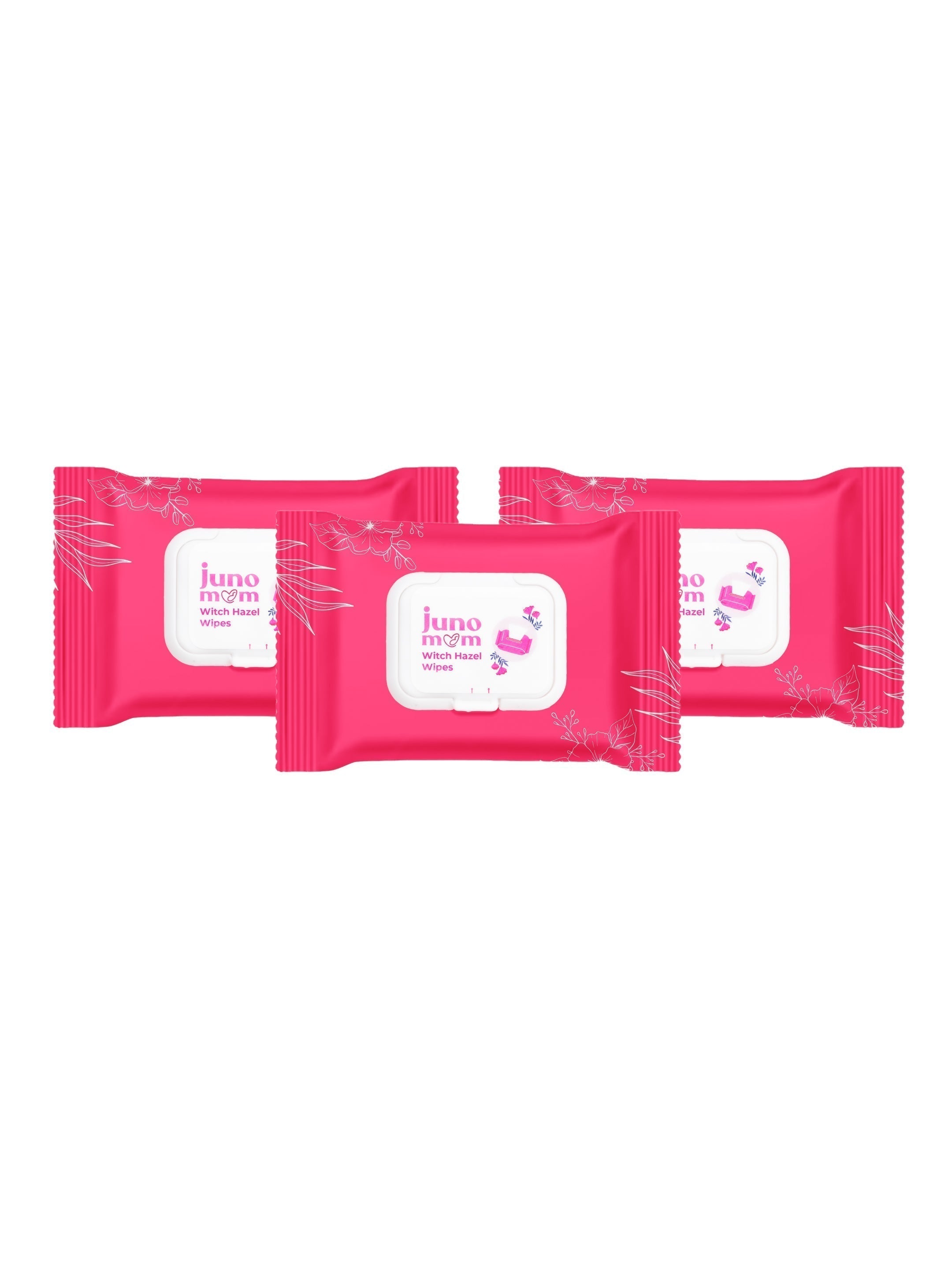 Juno Mom Witch-Hazel Wipes Instant Cooling Wet Wipes 60 Pulls Pack of 3