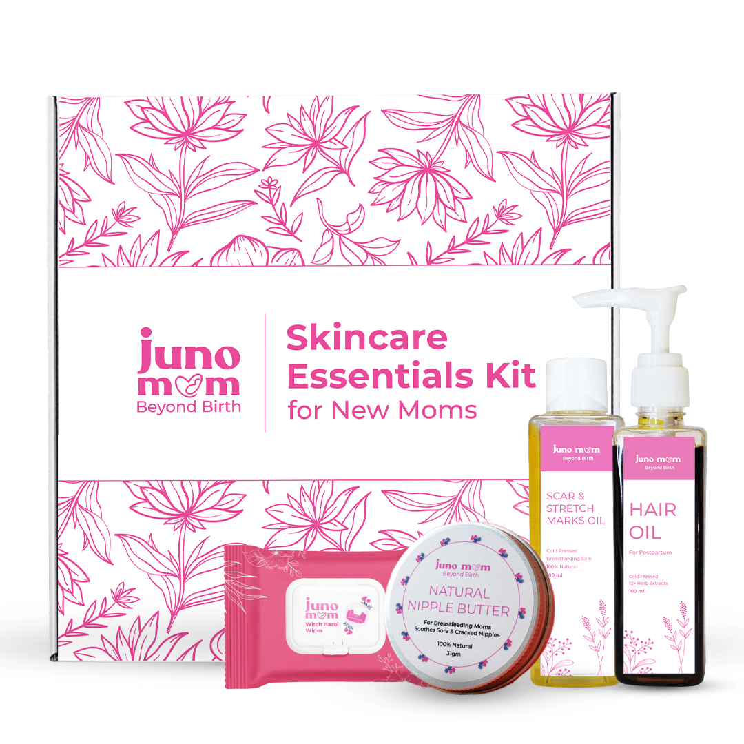 Juno Mom Skincare Essentials Kit Postpartum Recovery 4 Products 1.72lb