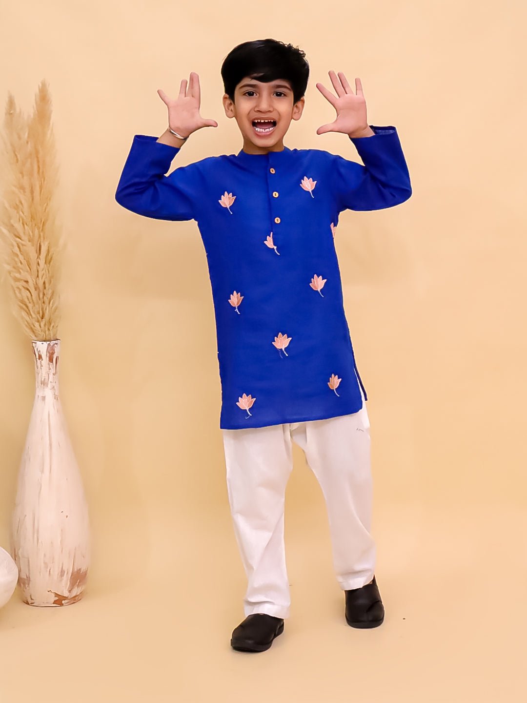 Kamal Vatika Embroidered Boys Kurta Pajama Set