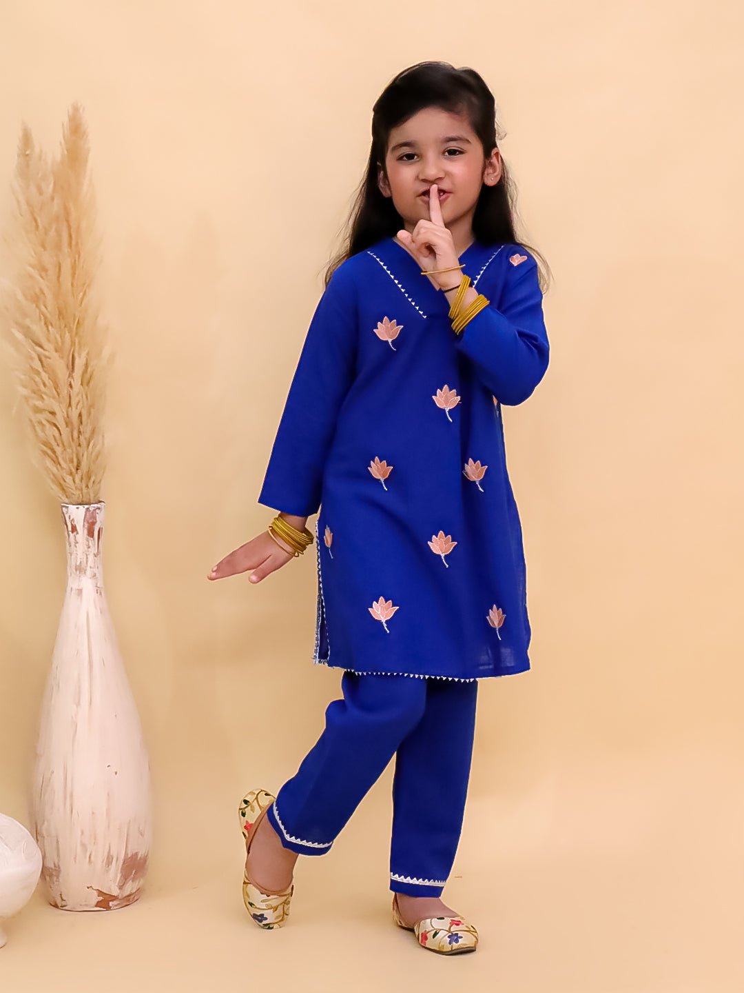 Kamal Vatika Embroidered Kurta Set Girls Anarkali Sharara Set For Babies