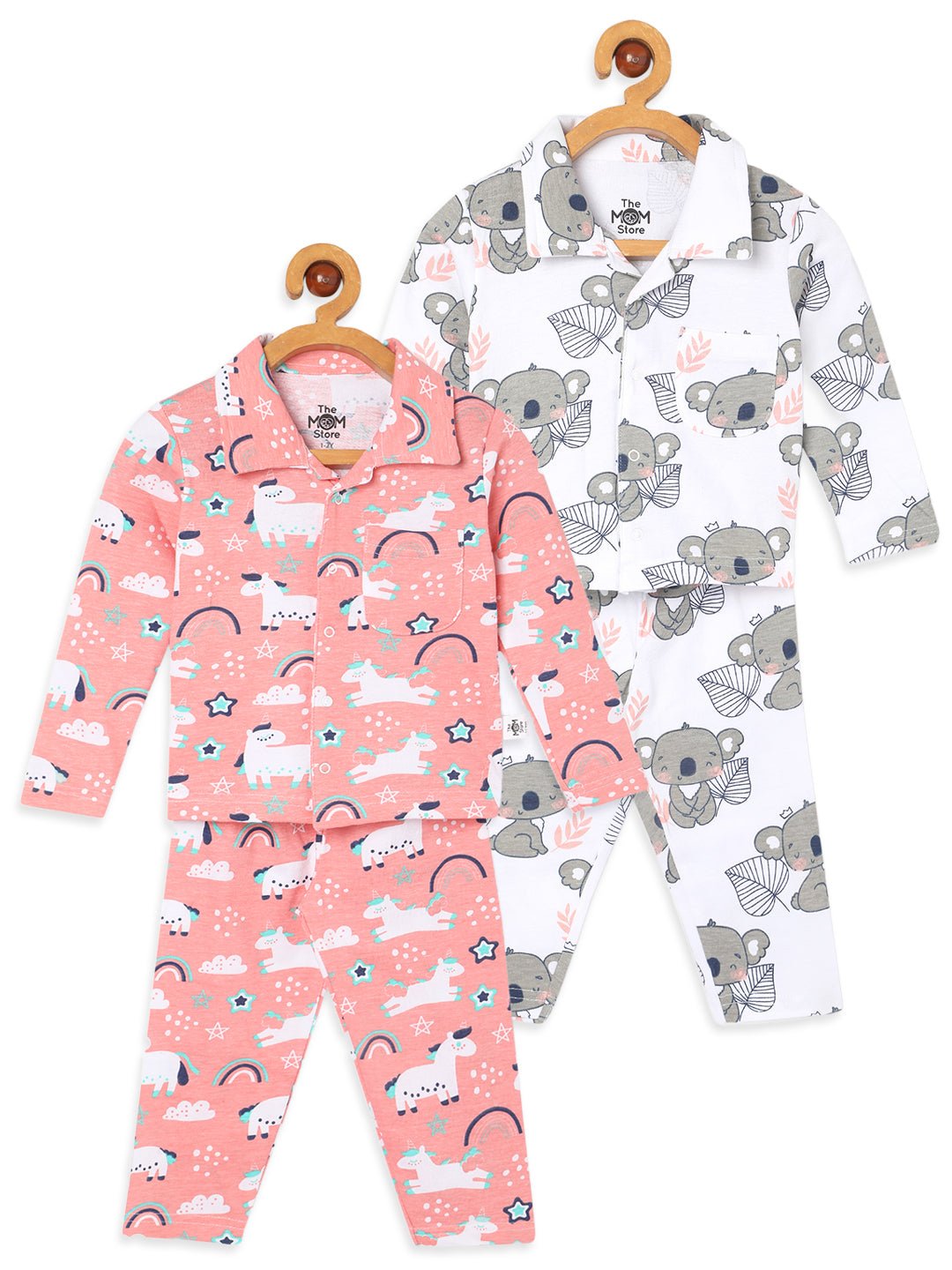  Multicolor Baby Koala Magical Unicorn Pajama Set Combo