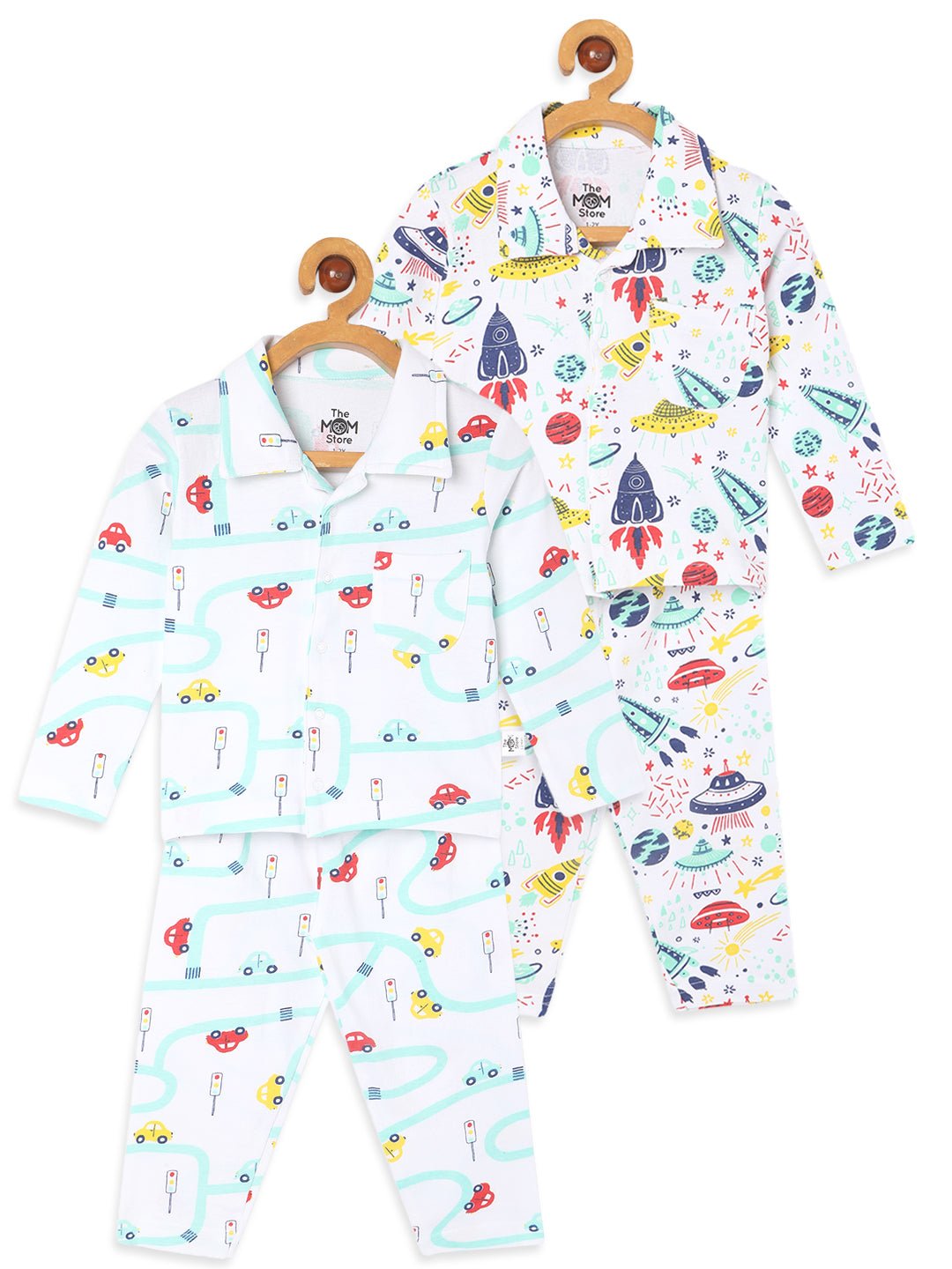  City Drive Space Pajama Set Combo For Kids