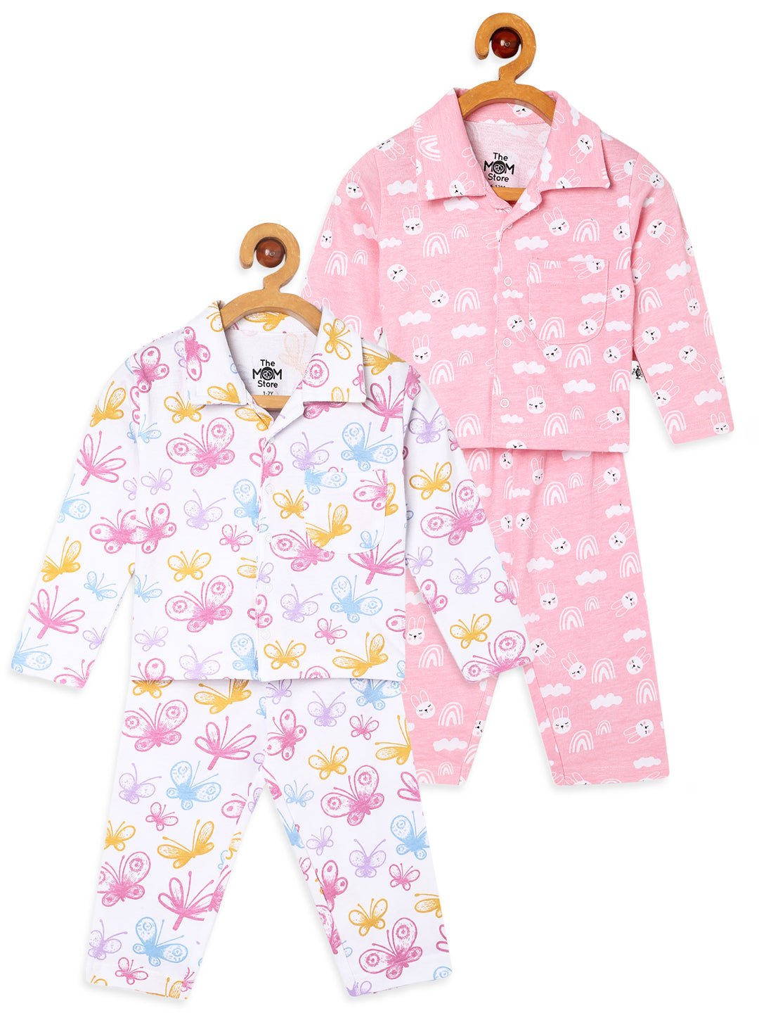  Cutey Bunny and Spring Wings Kids Pajama Set