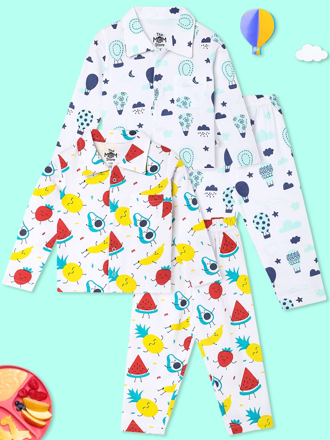  Fruity Cutie and Up in the Air Kids Pajama Set