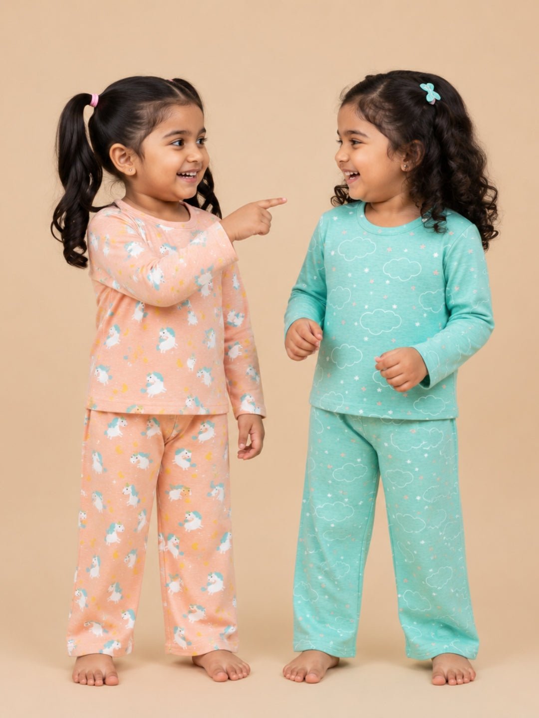  On Cloud Mine Dreamy Unicorn Cotton Pajama Set